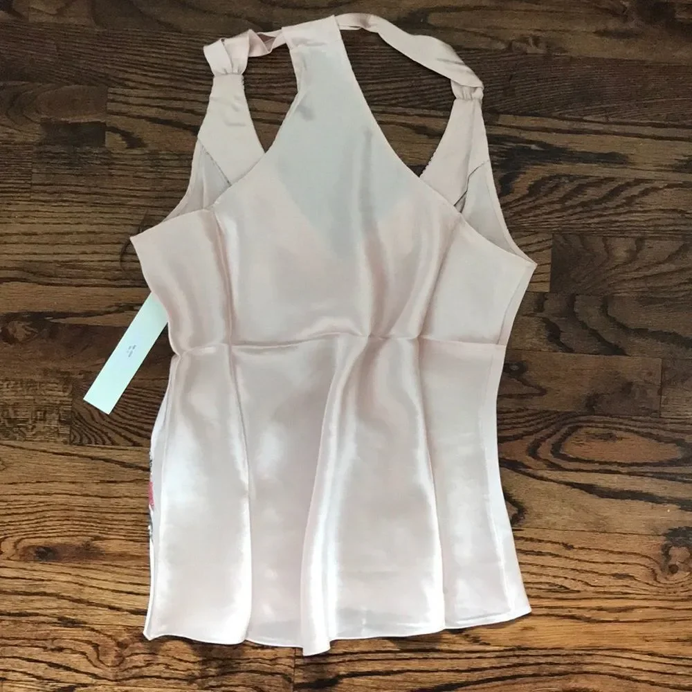 Mint Racerback Silk Top - Picture 5 of 10
